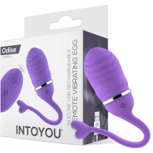 Виброяйцо или вибропуля INTOYOU Vibrating Egg with Remote Control Odise USB Silicone Purple