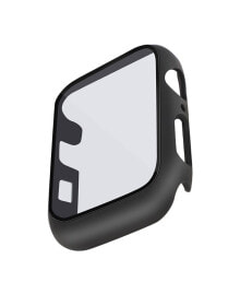 WITHit black Full Protection Bumper with Integrated Glass Cover Compatible with 40mm Apple Watch