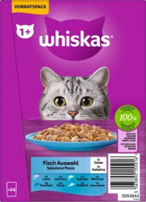 Nassfutter Katze Fischauswahl in Gelee, Adult 1+ Multipack (24x85 g), 2,04 kg