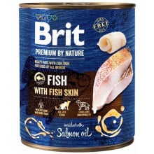 BRIT Premiumnature fish with fish skin wet dog food 800g