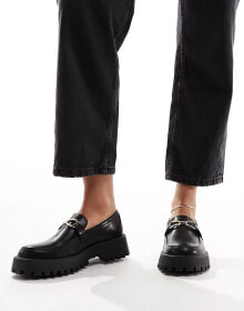 Купить обувь Truffle Collection: Truffle Collection chunky sole penny loafers in black