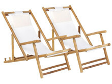 Sun beds and deck chairs