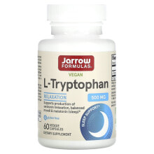 Jarrow Formulas, L-Tryptophan, 500 mg, 60 Veggie Caps