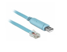 Кабельный разъем/переходник Синий DeLOCK 63289  USB 2.0 Type-A RJ45 Синий