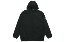 adidas 阿迪达斯运动型格夹克外套 男款 黑色 / Куртка Adidas Trendy Clothing FM5345