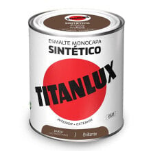 Synthetic enamel paint Titanlux 5808942 Shiny Brown 750 ml