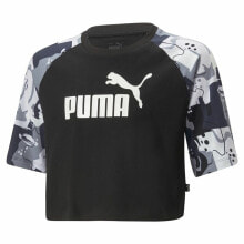 Детская футболка с коротким рукавом для девочек Puma Ess+ Street Art Чёрный купить онлайн