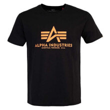 ALPHA INDUSTRIES Basic Small Logo Foil Print Short Sleeve T-Shirt