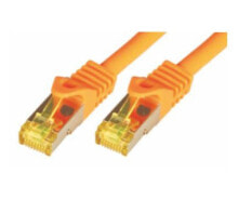Кабели и разъемы для аудио- и видеотехники m-Cab PAC0033 сетевой кабель 0,5 m Cat7 SF/UTP (S-FTP) Оранжевый