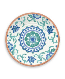 Rio Turquoise Floral Salad Plate, 8.5