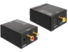 DeLOCK 62444 кабельный разъем/переходник 1xToslink S/PDIF, 1xCoaxial S/PDIF 2xRCA Черный