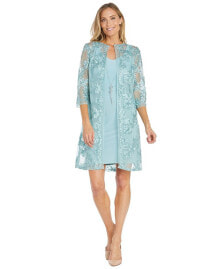 R & M Richards petite Embroidered Jacket and Dress