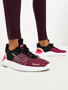 Купить женская обувь Nike Running: Nike Running Free Run FK NN trainers in black and fierce pink