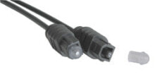 Lindy TosLink Cable (optical SPDIF), 0.5m аудио кабель 0,5 m Черный 35210