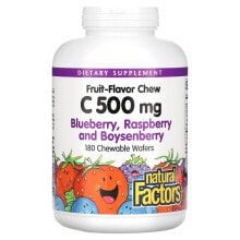 Fruit-Flavor Chew Vitamin C, Tangy Orange, 500 mg, 90 Chewable Wafers