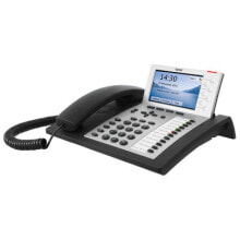 Системные телефоны tiptel 3120 IP-телефон Черный, Серебристый Проводная телефонная трубка 1083302