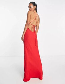 Красные женские платья-макси ASOS купить от $42