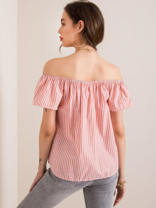Женские футболки Женская блузка в полоску с открытыми плечами Forever Pink