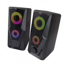 EGS103 Speakers 2.0 USB LED 6 W Black