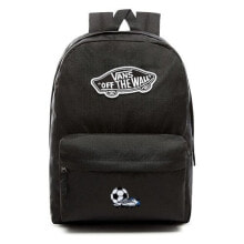 Женский спортивный рюкзак черный с логотипом и карманом VANS Realm Backpack szkolny Custom Football - VN0A3UI6BLK