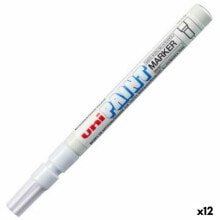 Постоянный маркер Uni-Ball PX-20 Белый (12 штук)