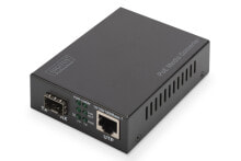 PoE оборудование digitus DN-82140 сетевой медиа конвертор 1000 Мбит/с Черный