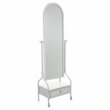 Free standing mirror Alexandra House Living White Iron 38 x 184 x 65 cm