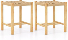 Barhocker aus Holz(2er Set)