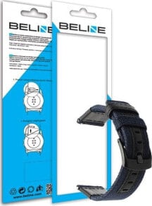 Аксессуары для смарт-часов beline Beline 22mm Weekender Blue / Black Watch Strap