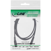 InLine DC extension cable - DC male/female 4.0x1.7mm - AWG 18 - black 1m