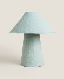 Papier-mâché table lamp