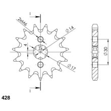 SUPERSPROX Aprilia 428x13 CST273X13 front sprocket