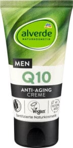 Купить антивозрастная косметика для ухода за лицом alverde MEN: Active Nature Q10 Anti-Falten Creme, 50 ml