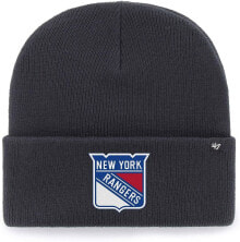 Мужские шапки мужская шапка синяя трикотажная 47 Brand Beanie New York Rangers H-HYMKR13ACE-NY Dark Blue, Size: One Size