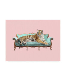 Trademark Global robert Farka Lazy Tiger Canvas Art - 15.5