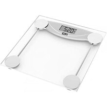 Digital Bathroom Scales EDM 07520 Black Transparent Crystal 180 kg