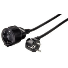 Кабели и разъемы для аудио- и видеотехники hama "Profi" Extension Cable with Earth Contact, 2 m, black Черный 00047868
