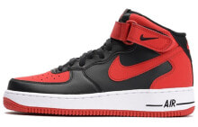 Nike Air Force 1 Mid Bred 黑红 / Кроссовки Nike Air Force 315123-029