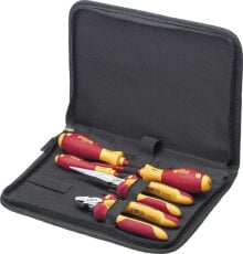 Купить инструменты для работы с кабелем Wiha: Wiha Wiha Tool Set Electrician - 26755