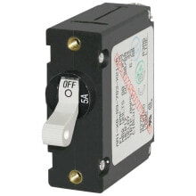 BLUE SEA SYSTEMS AC/DC Single Pole Magnetic World Circuit Breaker 5A Switch