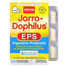 Пребиотики и пробиотики jarrow Formulas, Jarro-Dophilus EPS, 5 миллиардов, 120 растительных капсул