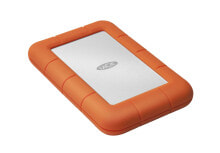 Внешние жесткие диски и SSD laCie Rugged Mini внешний жесткий диск 1000 GB Оранжевый, Серебристый LAC301558
