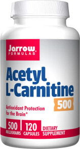 Аминокислоты jarrow Formulas Acetyl L-Carnitine Ацетил-L-карнитин 500 мг 120 капсулы