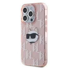 KARL LAGERFELD Klhcp15Lhklpchp iPhone 15 Pro 6.1 Iml Choupette Head&Monogram phone case