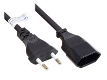 Alcasa P0300-S002 кабель питания Черный 0,2 m Силовая вилка тип C