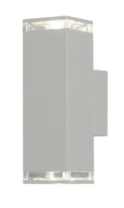 LED Außenwandleuchte Weiß Höhe 23,5cm