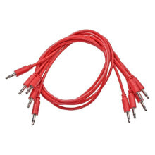 Black Market Modular Patch Cables 90mm Red (5-Pack)