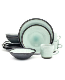 Euro Ceramica diana 16 Piece Modern Dinnerware Set