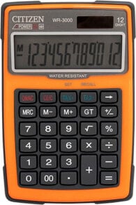 Citizen calculator CITIZEN WR-3000 waterproof calculator, 152x105mm, orange