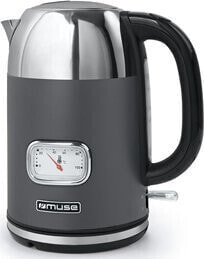 Czajnik Muse Muse Kettle | MS-020DG | Cordless | 2200 W | 1.7 L | Stainless steel | 360° rotational base | Stainless steel/Black